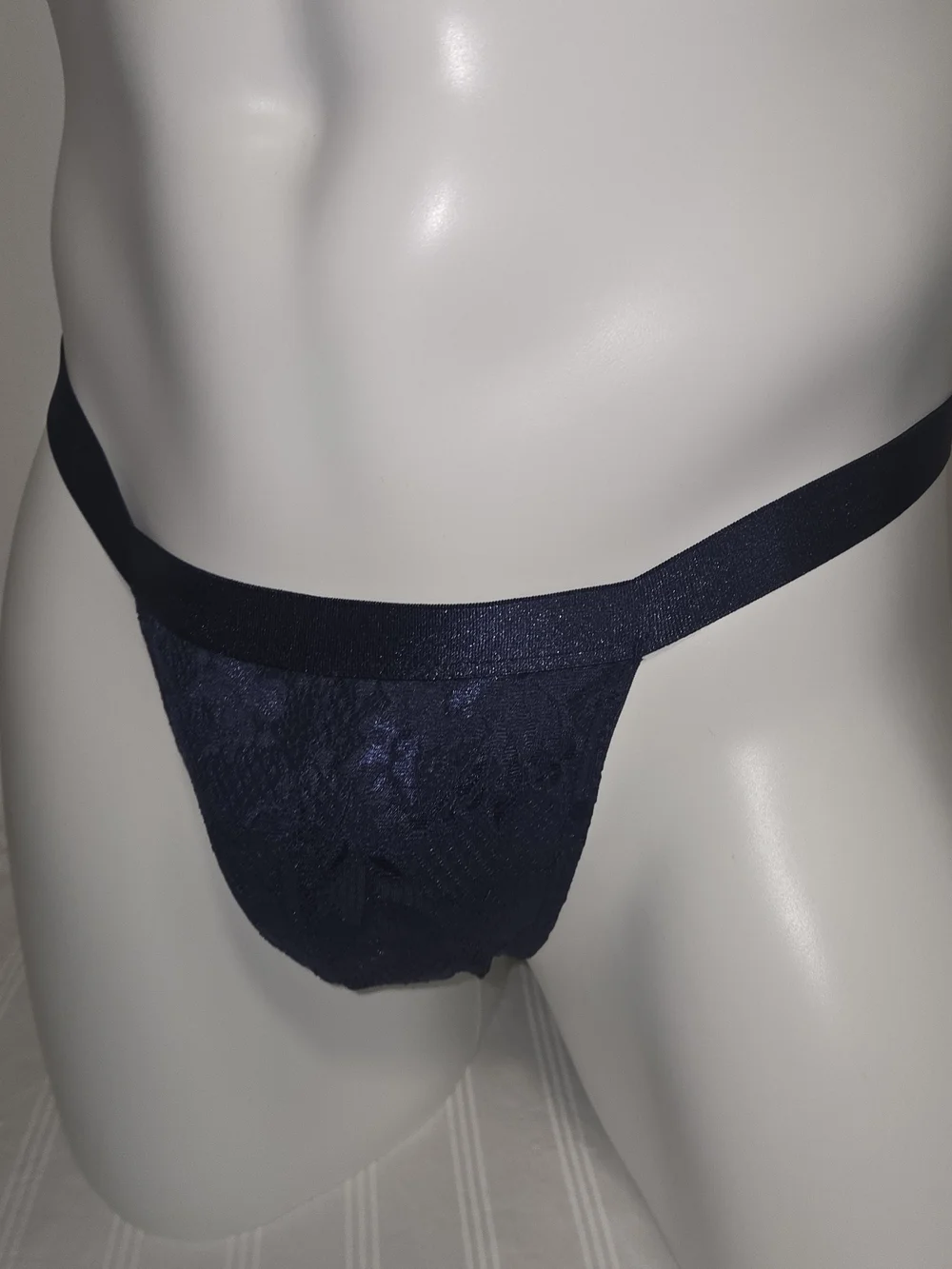 Cosabella Navy Blue Lace Men's Italian Thong
